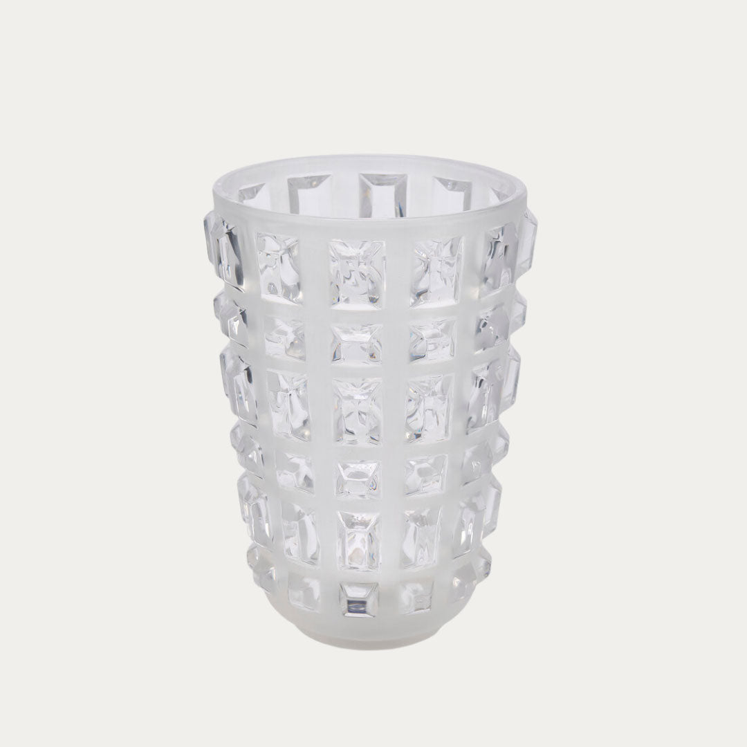 Jarra decorativa GEMME White em cerâmica branca acetinada
