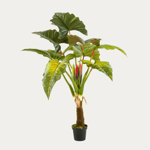 Árvore artificial Colocasia Esculenta 160 cm folhas largas
