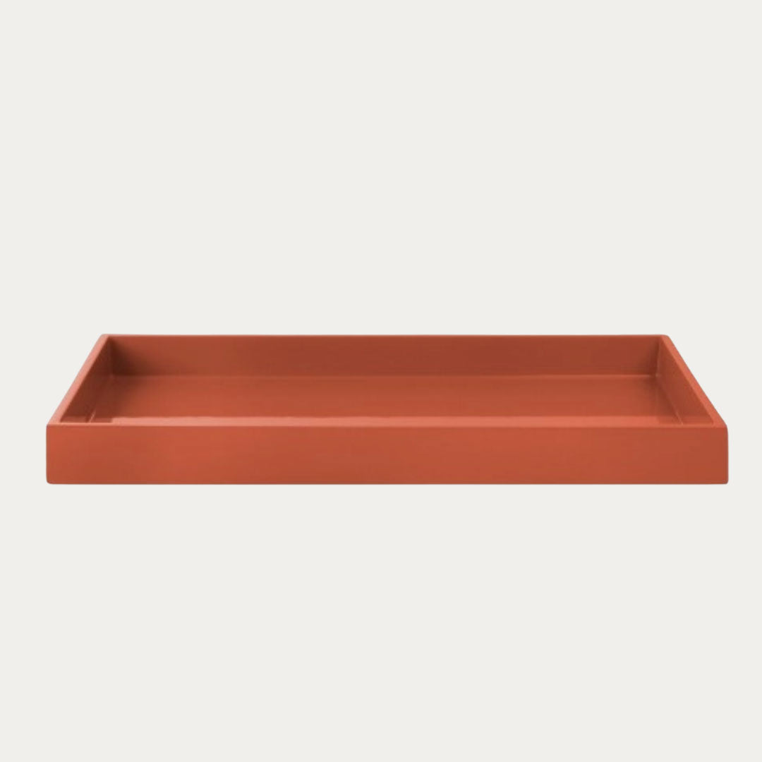 Tabuleiro de Laca LUX 38x19 cm bordeaux, midnight blue e spicy orange – imagem 2