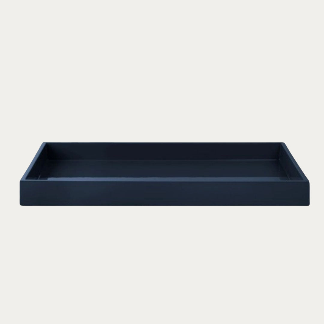 Tabuleiro de Laca LUX 38x19 cm bordeaux, midnight blue e spicy orange