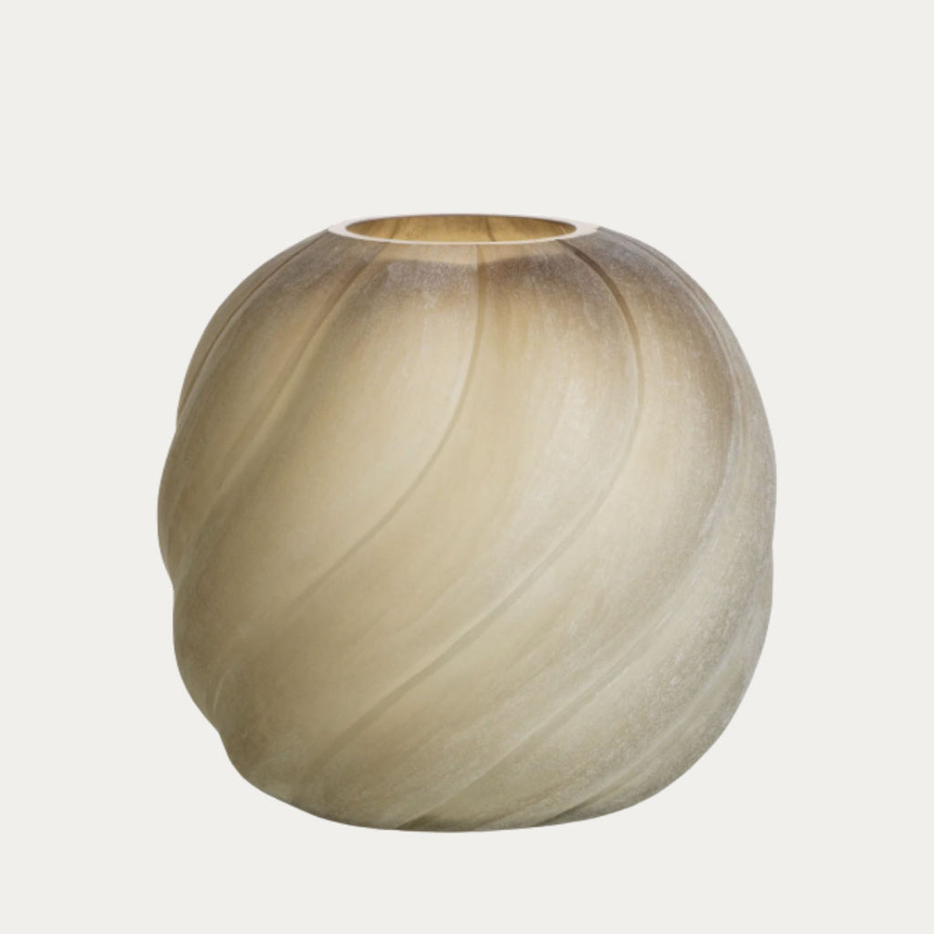 Vaso SICILIA S decorativo em cerâmica branca mate