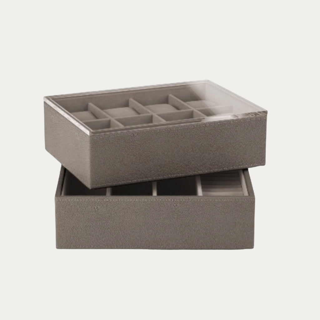 Porta-Jóias STING em Cinza Quente 25x18,5 cm warm grey