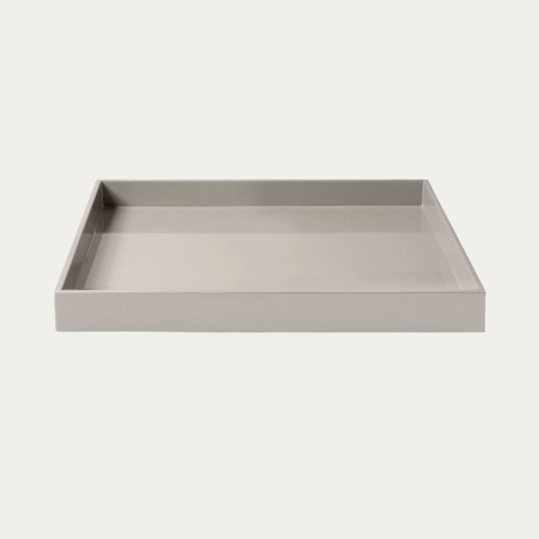 Tabuleiro de Laca LUX 30x30 cm black, fawn, urban green, warm grey e white
