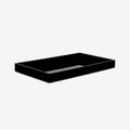 Tabuleiro de Laca Rectangular 38x22 cm preto