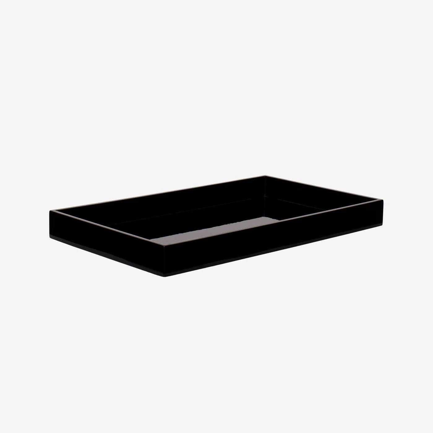 Tabuleiro de Laca Rectangular 38x22 cm preto