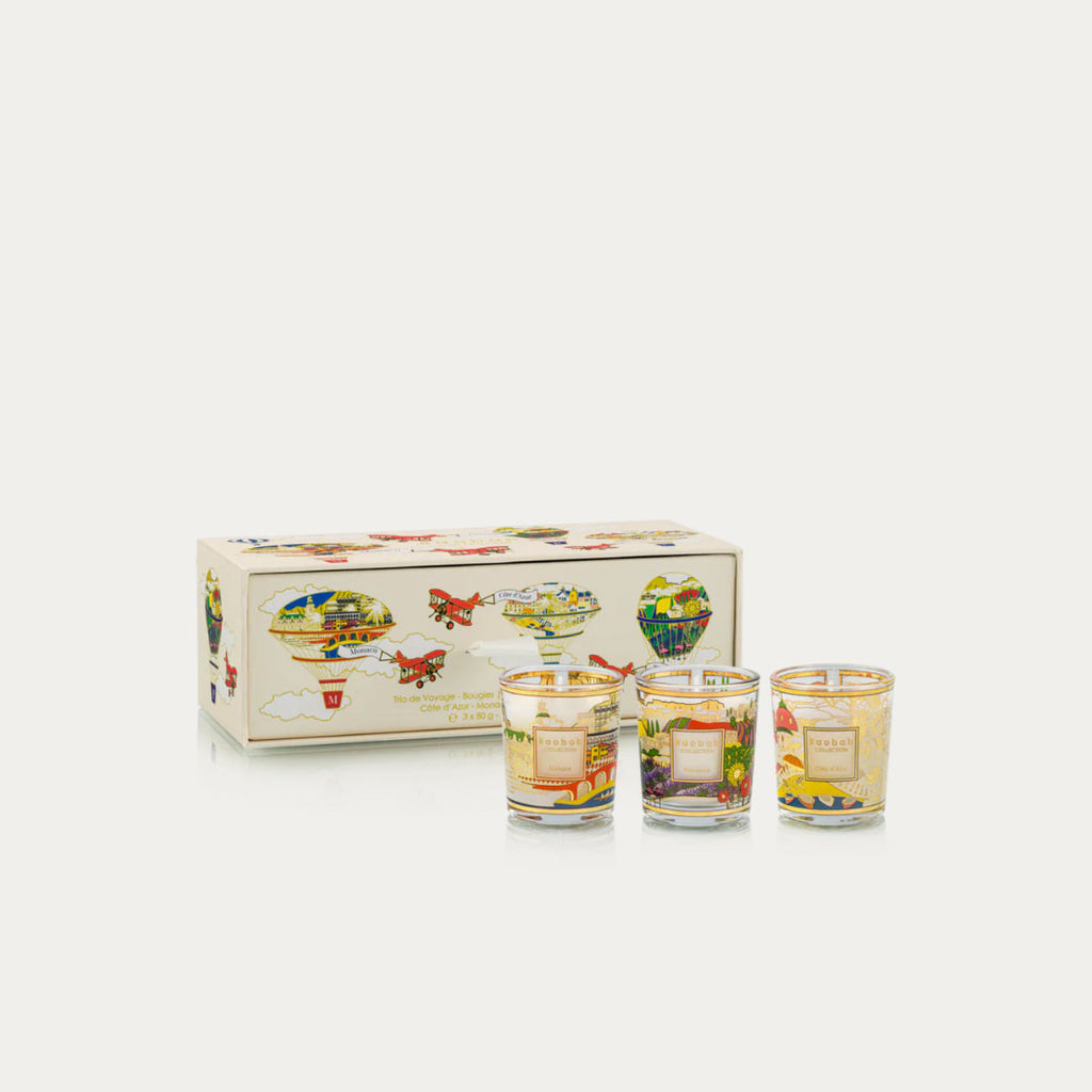 Trio de Velas Perfumadas PROVENCE-MONACO-COTE D'AZUR