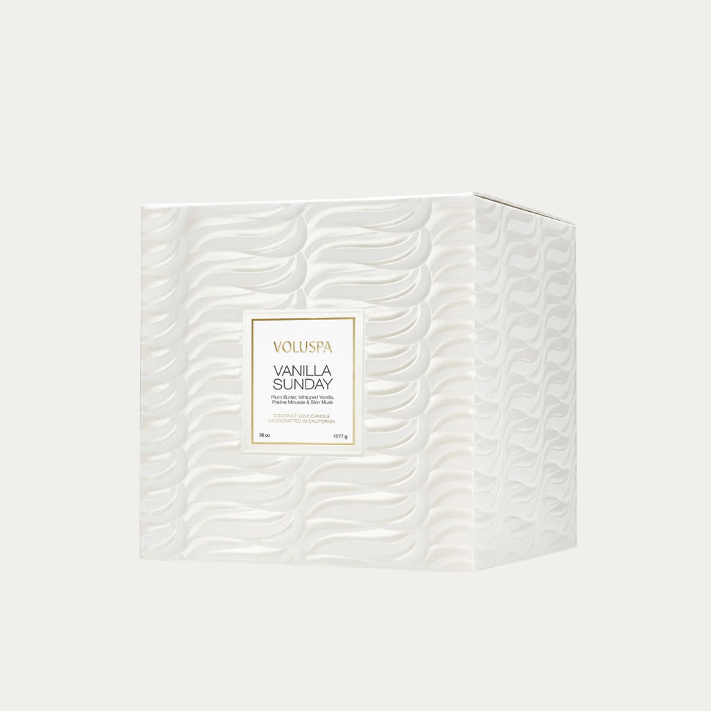 Vela Perfumada VANILLA SUNDAY 3 pavios | Casa Medeiros Interiores