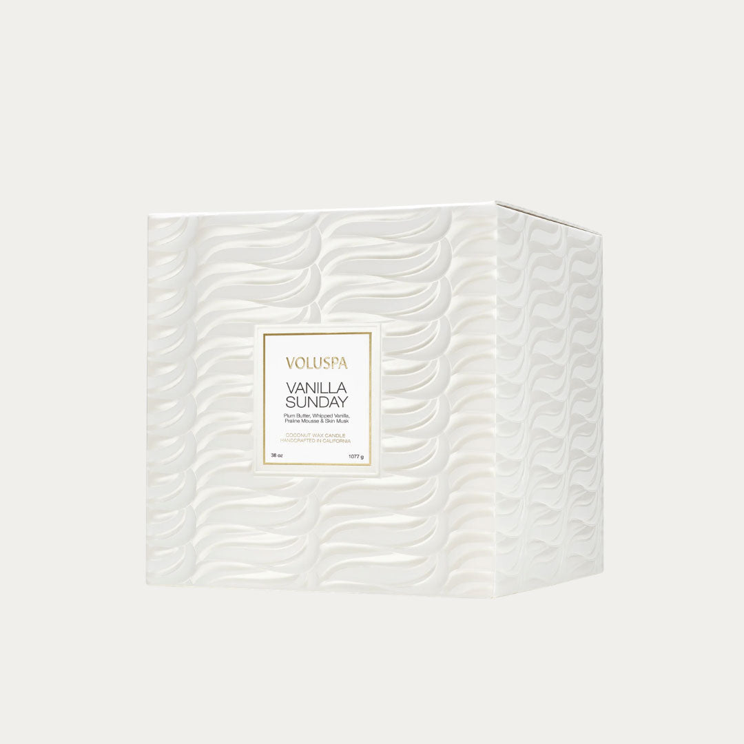 Vela Perfumada VANILLA SUNDAY 3 pavios | Casa Medeiros Interiores
