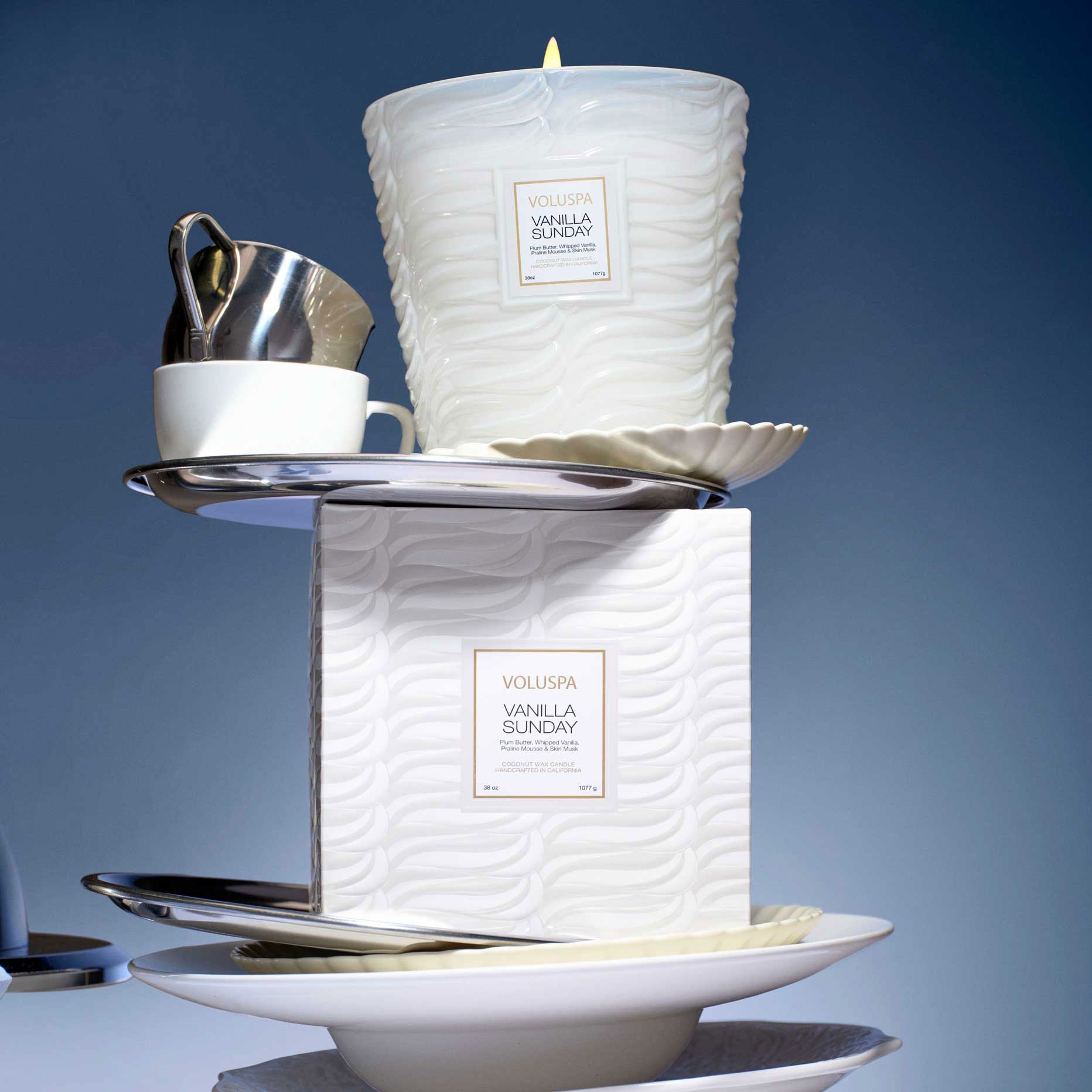 Vela Perfumada VANILLA SUNDAY 3 pavios | Casa Medeiros Interiores