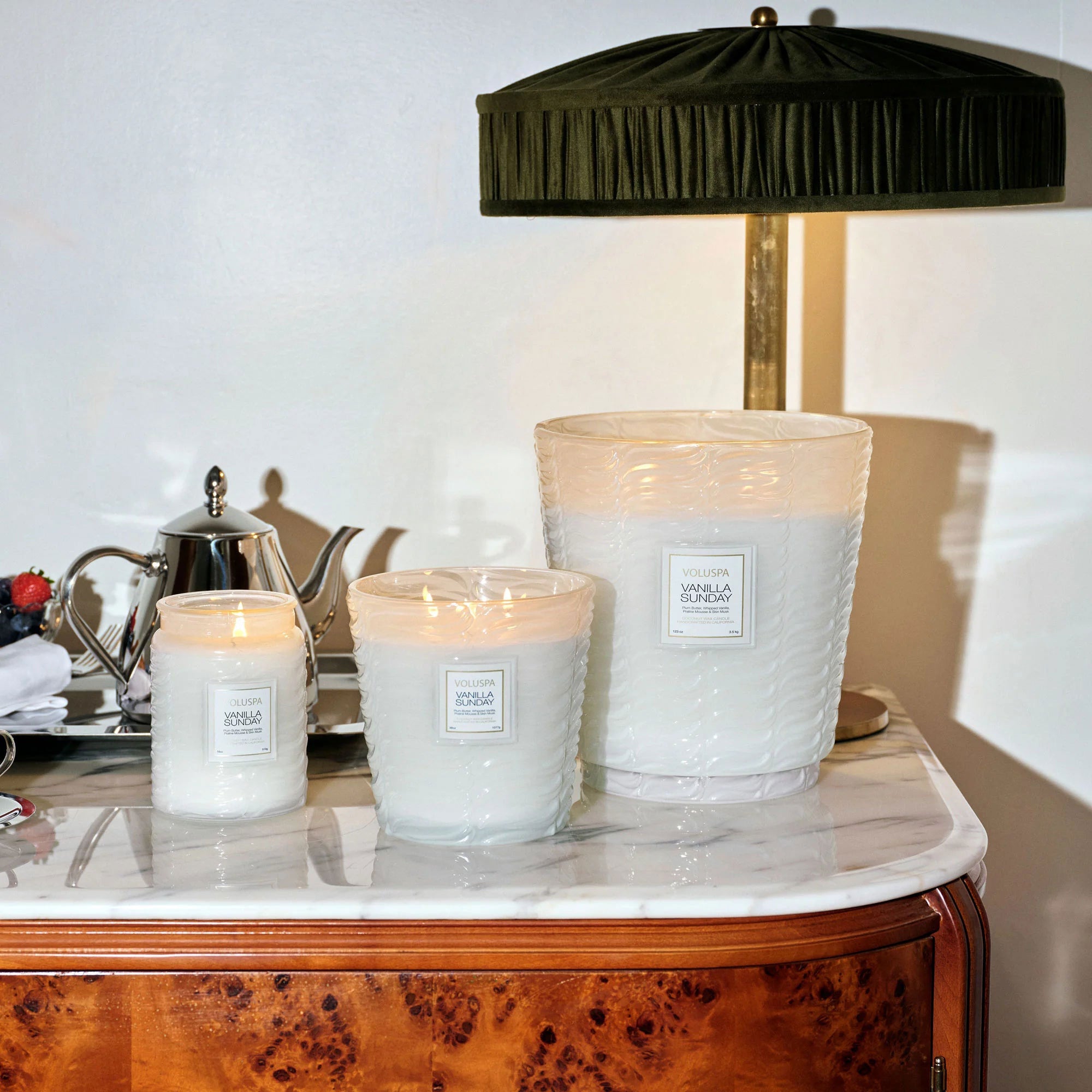 Vela Perfumada VANILLA SUNDAY 3 pavios | Casa Medeiros Interiores