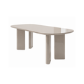 Mesa de Jantar DT-606 180 em pedra, lacado brilho
